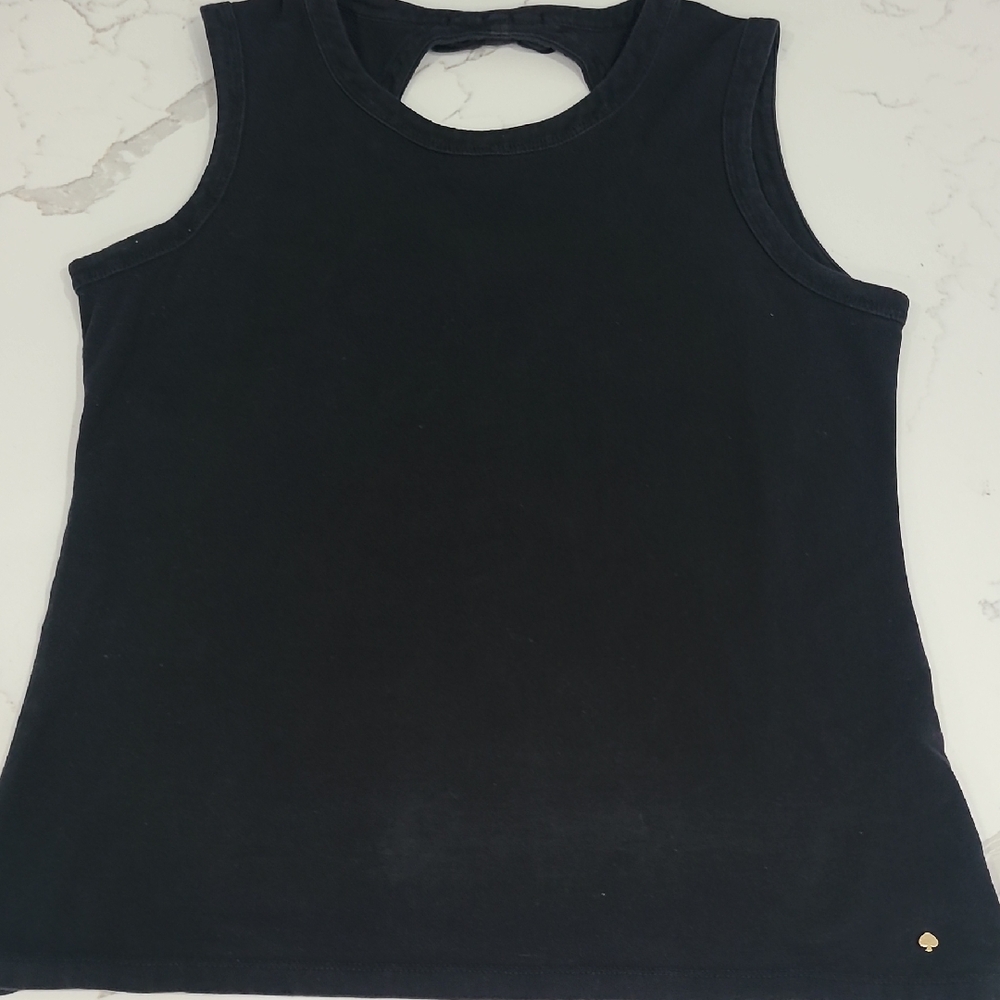 Kate Spade Black Top with Gold Logo